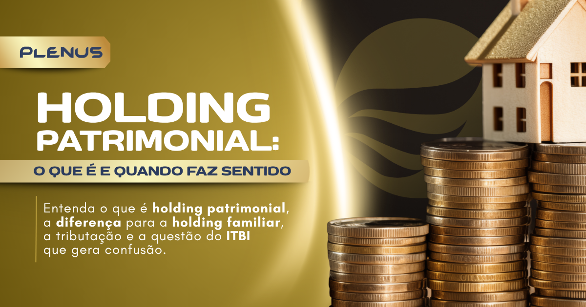 Holding patrimonial: o que é e quando faz sentido